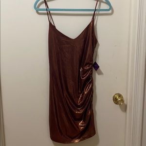 Bronze party dress